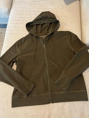 Beyond Yoga Spacedye Green Full-Zip Hoodie Size XL